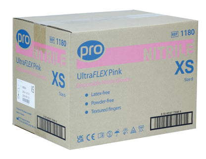PRO UltraFLEX Pink Nitrile Gloves