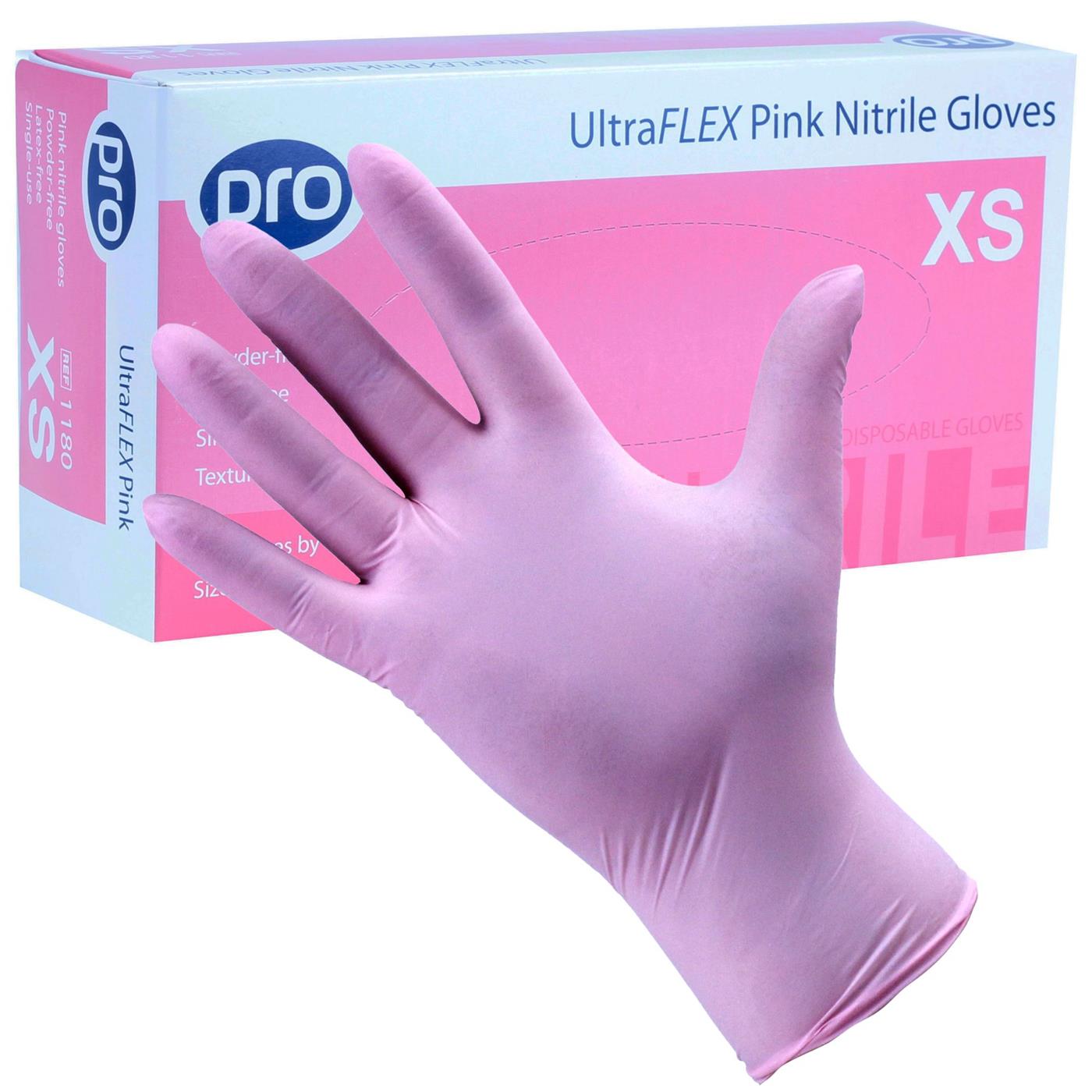 PRO UltraFLEX Pink Nitrile Gloves