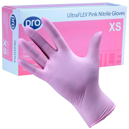 PRO UltraFLEX Pink Nitrile Gloves