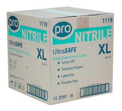 PRO UltraSAFE Violet Long Cuff Nitrile Gloves