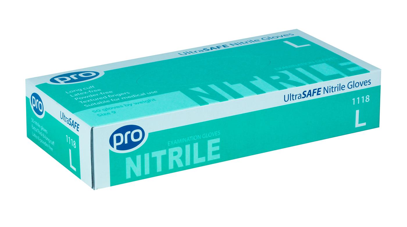 PRO UltraSAFE Violet Long Cuff Nitrile Gloves