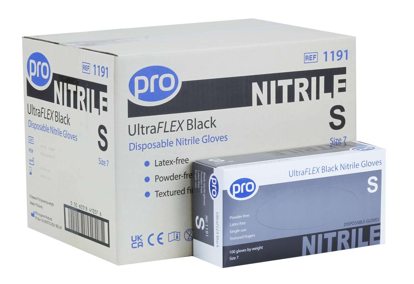 PRO UltraFLEX Black Nitrile Gloves