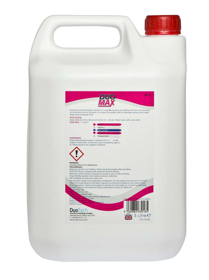 DuoMax General Purpose Cleaner and Disinfectant 2 x 5L