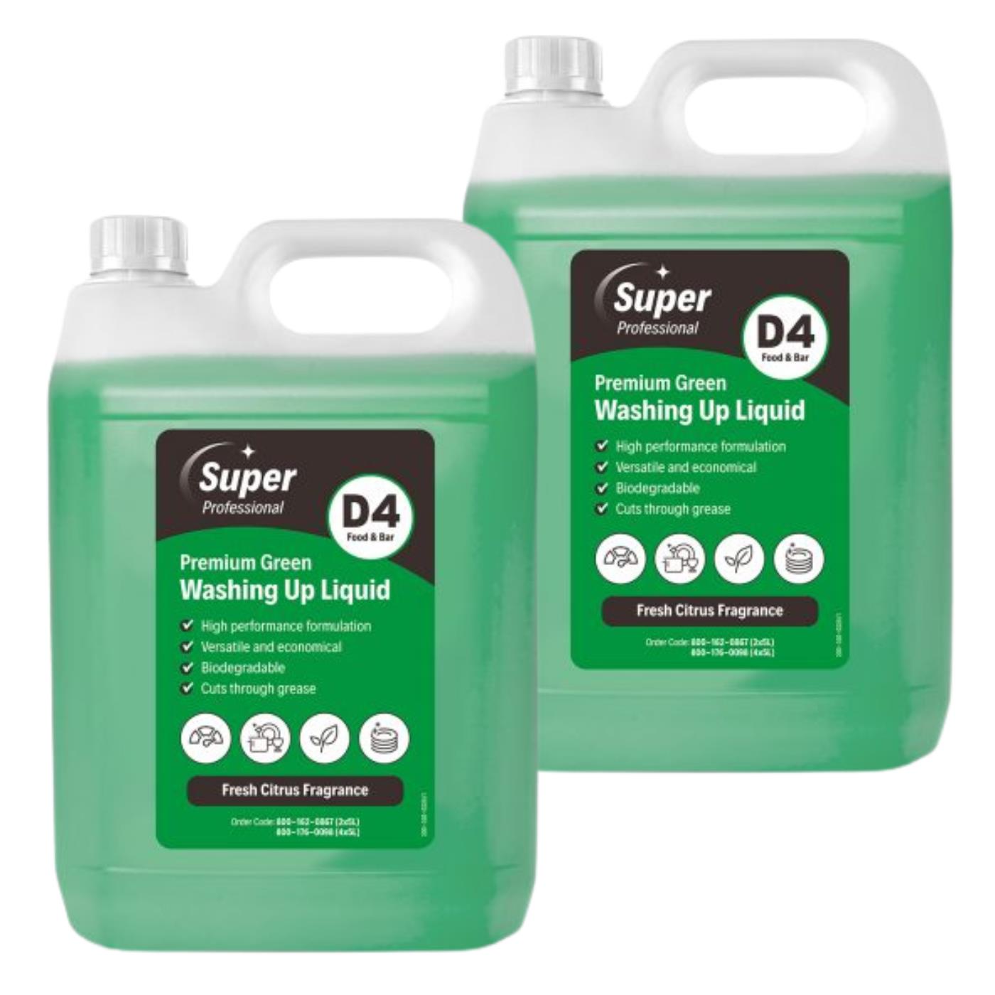 Premium Green Washing Up Liquid D4