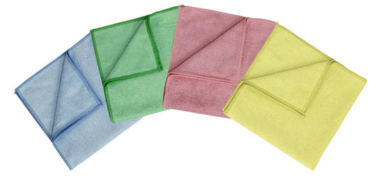 PRO Economy Microfibre Cloths 40cmx40cm 20 packs of 10