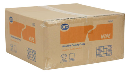 PRO Economy Microfibre Cloths 40cmx40cm 20 packs of 10