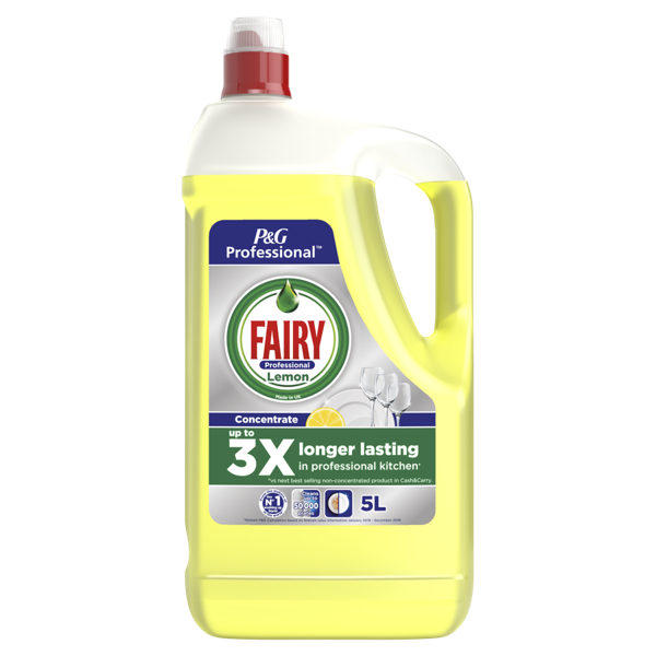 Fairy Professional Washing Up Liquid - Lemon - 5L Pack of 2